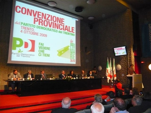 Assemblea del PD del Trentino, 2009